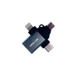 مبدل USB به microusb / لایتنینگ / USB-C گرین لاین مدل GN3IN1OTGGY