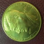 مدال برنجی جان اف کندی قطر ۵ سانتی متر