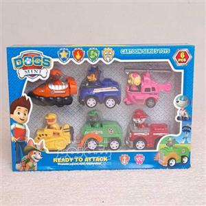 فیگور6 عددی سگهای نگهبان پاوپاترول paw patrol با ماشین  مدل M99A