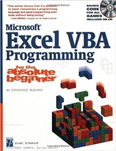 کتاب Microsoft Excel VBA Programming for the Absolute Beginner