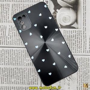 قاب گوشی Poco M3 شیائومی لیزری محافظ لنز دار دور سیلیکونی طرح قلب کلاسیک مشکی کد 352