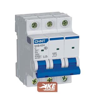 کلید مینیاتوری AC سه پل 50 آمپر 10kA تیپ C چینت سری NXB-63H
