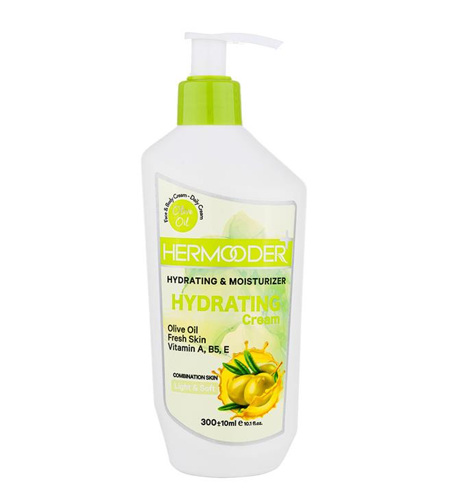 کرم آبرسان روغن زیتون مناسب پوست های مختلط 300میل هرمودر