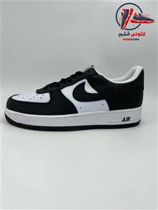 کتونی اسپرت نایک ایر فورس وان رنگ سیاه و سفید Nike Air Force 1 کد KQ-120