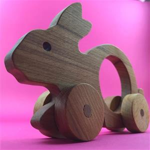 ماشین خرگوش بازیگوش -کاملا چوب و ارگانیک کد 75 