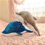 عروسک طرح دلفین شاین دار سایز 35 سانتی متر کد 059