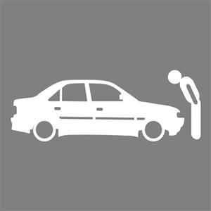 برچسب بدنه خودرو طرح احترام به ماشین کد MT-W412 مناسب برای پارس