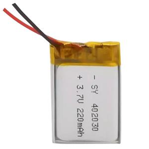 باتری لیتیومی آدامسی ۲۲۰mAh 40*30*20mm 402030