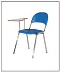 صندلی متال پلاست آموزشی پایه U ( آبکاری ) بنیزان کد 100C