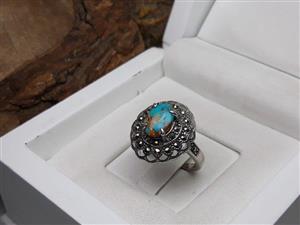 انگشتر زنانه فیروزه نیشابوری کد 615