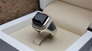 انگشتر مردانه عقیق جزر یمنی کد 420