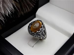 انگشتر مردانه باباقوری خوشرنگ کد 2171