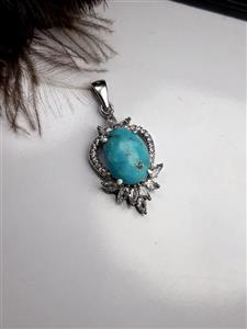 گردنبند زنانه فیروزه نیشابوری کد 2125