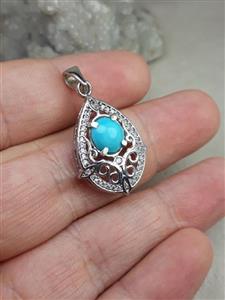 گردنبند زنانه احیاء شده فیروزه نیشابوری کد 2136