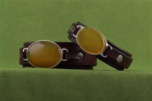 دستبند چرمی شرف الشمس مردانه زنانه 01 کد 615