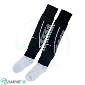 جوراب ورزشی مردانه ساق بلند مشکی سفید طرح اصلی