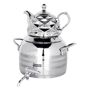 کتری قوری چدنی مدل 1022 کروم 5 لیتر کد 013