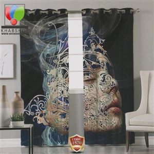 پرده سه بعدی بامبو مدل کتیبه چهره