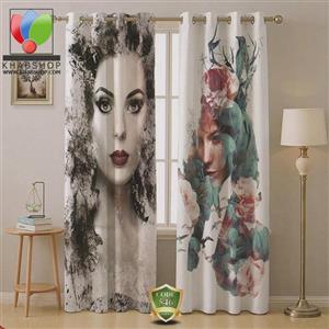 پرده سه بعدی بامبو مدل چهره مرکب