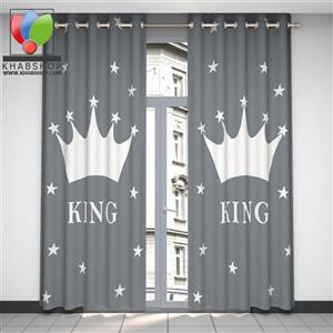 پرده ساتن سه بعدی گوزل مدل کینگ