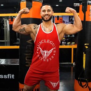 ست مردانه تاپ و شلوارک muscle guys کد ps15