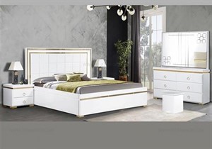 سرویس خواب دونفره شامل تخت میز آرایش و پاتختی 3010