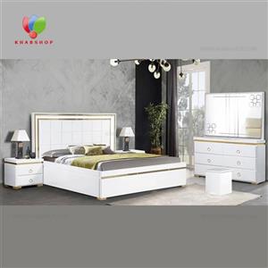 سرویس خواب دونفره شامل تخت میز آرایش و پاتختی 3010