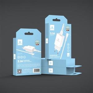 شارژر دیواری بیبوشی مدل C43 به همراه کابل لایتنینگ