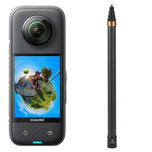 دوربین فیلم برداری اینستا 360 مدل One X3 همراه با محافظ لنز و مونوپاد