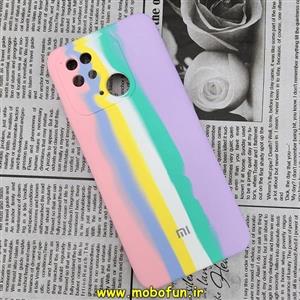 قاب گوشی Redmi 10C - Poco C40 شیائومی سیلیکونی اورجینال رنگین کمانی آبرنگی پاک کنی درجه یک زیربسته کد 72