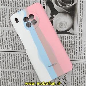 قاب گوشی Honor 50 Lite - Huawei Nova 8i هوآوی سیلیکونی اورجینال رنگین کمانی پاک کنی درجه یک زیربسته محافظ لنز دار کد 4 