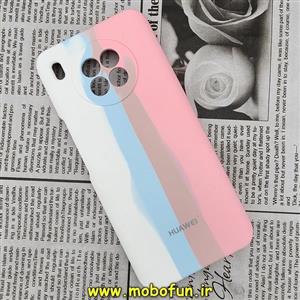 قاب گوشی Honor 50 Lite - Huawei Nova 8i هوآوی سیلیکونی اورجینال رنگین کمانی پاک کنی درجه یک زیربسته محافظ لنز دار کد 4