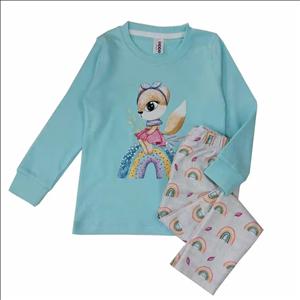 بلوز شلوار دخترانه طرح آهو کد 95263