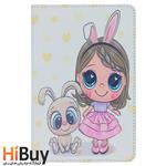 کیف کلاسوری طرح دختر فانتزی و خرگوش کد TB293 مناسب برای تبلت سامسونگ Galaxy Tab S6 Lite P610 / P615