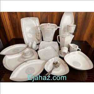 سرویس چینی پردیس ایزابل نیو بن چاینا لورنس پلاتین 36 پارچه