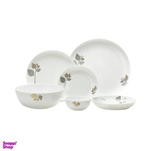 سرویس گلدن اپال دیوالی گلبرگ طوسی 26 پارچه