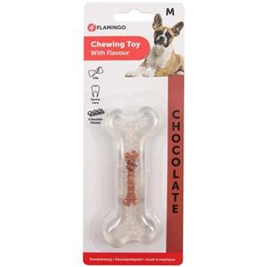 استخوان پلاستیکی سگ فلامینگو مدل Chewing Toy با طعم شکلات 