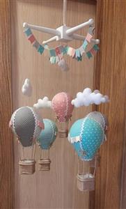 آویز تخت کودک طرح بالون نمدی 2577