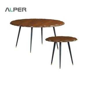 میز جلو مبلی چوبی پایه فلزی آلپر مدل AMN-1500WI 