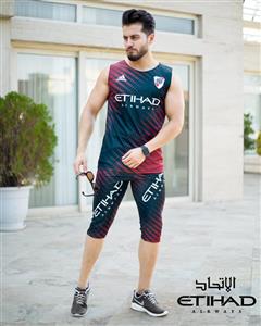 ست تاپ و شلوارک مردانه Adidas مدل Etihad کد 888