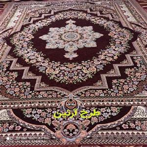 روفرشی مخمل طرح زرکدار نیرباف