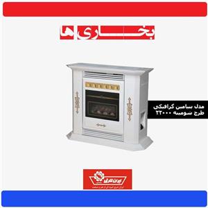 بخاری گازی ایران شرق مدل 220 بنیامین طرح چوب