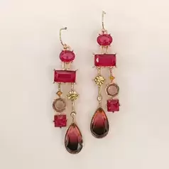 گوشواره زنانه نگین دار مدل SE1029
