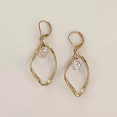 گوشواره زنانه نگین دار مدل SE1030