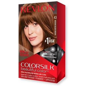 رنگ موی بدون امونیاک قهوه ای طلایی متوسط رولون شماره 43 