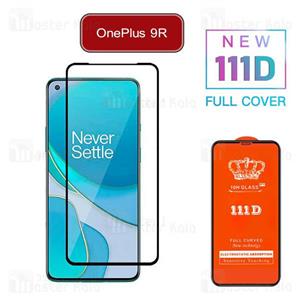 محافظ صفحه شیشه ای تمام صفحه تمام چسب وان پلاس OnePlus 9R 111D Glass...