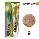 رنگ مو الیو بلوند خیلی روشن olive شماره 9