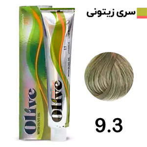 رنگ مو الیو بلوند زیتونی خیلی روشن olive شماره 9.3