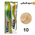 رنگ مو الیو بلوند فوق العاده روشن olive شماره 10