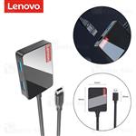 هاب 4 پورت Type C لنوو Lenovo LP0802 4 in 1 Type C HUB Adapter 3USB3.0 1RJ45 new